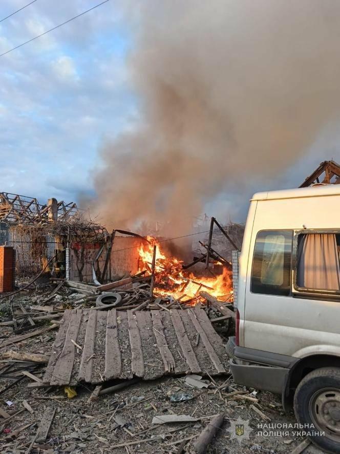 У Запорізькій області у результаті авіаудару і атаки БПЛА постраждали двоє людей, – поліція