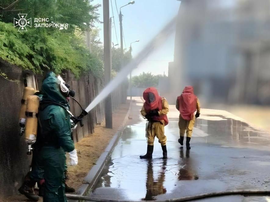 У Запоріжжі через ворожу атаку стався витік речовини із запахом аміаку: його локалізували, – ДСНС