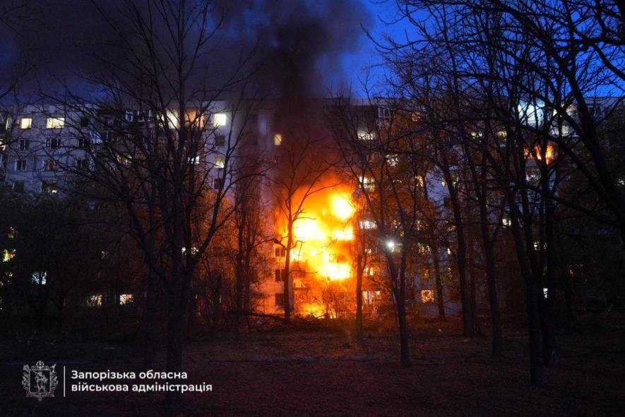 Жахлива ніч для Запоріжжя: пошкоджено більше 40 багатоквартирних та 22 приватних будинків
