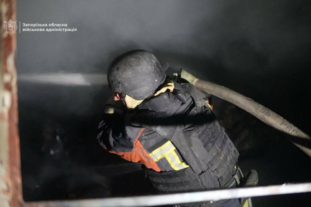 Ввечері росіяни вдарили ударним дроном по Запоріжжю