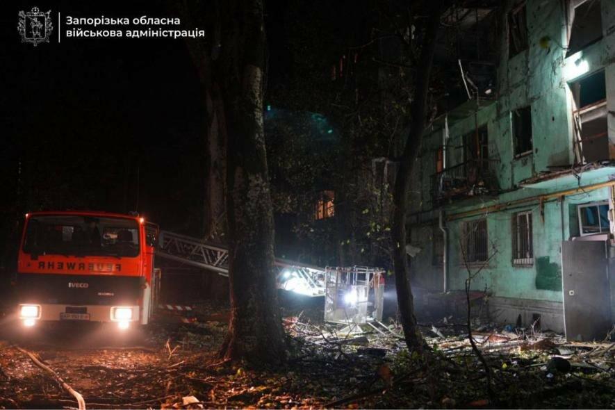 Внаслідок нічної атаки у Запоріжжі кількість поранених зросла до 13 осіб