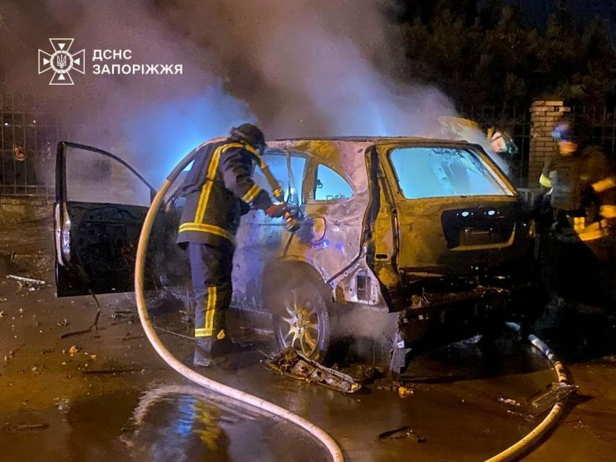 Внаслідок ворожих атак у Запоріжжі та Запорізькому районі виникло дев’ять пожеж