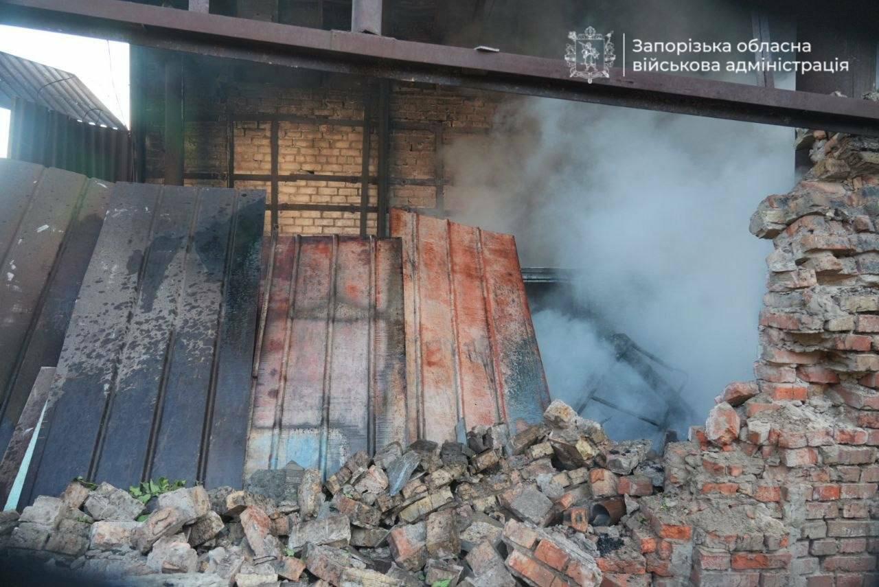 В ОВА показали наслідки ранкової атаки по Запоріжжю
