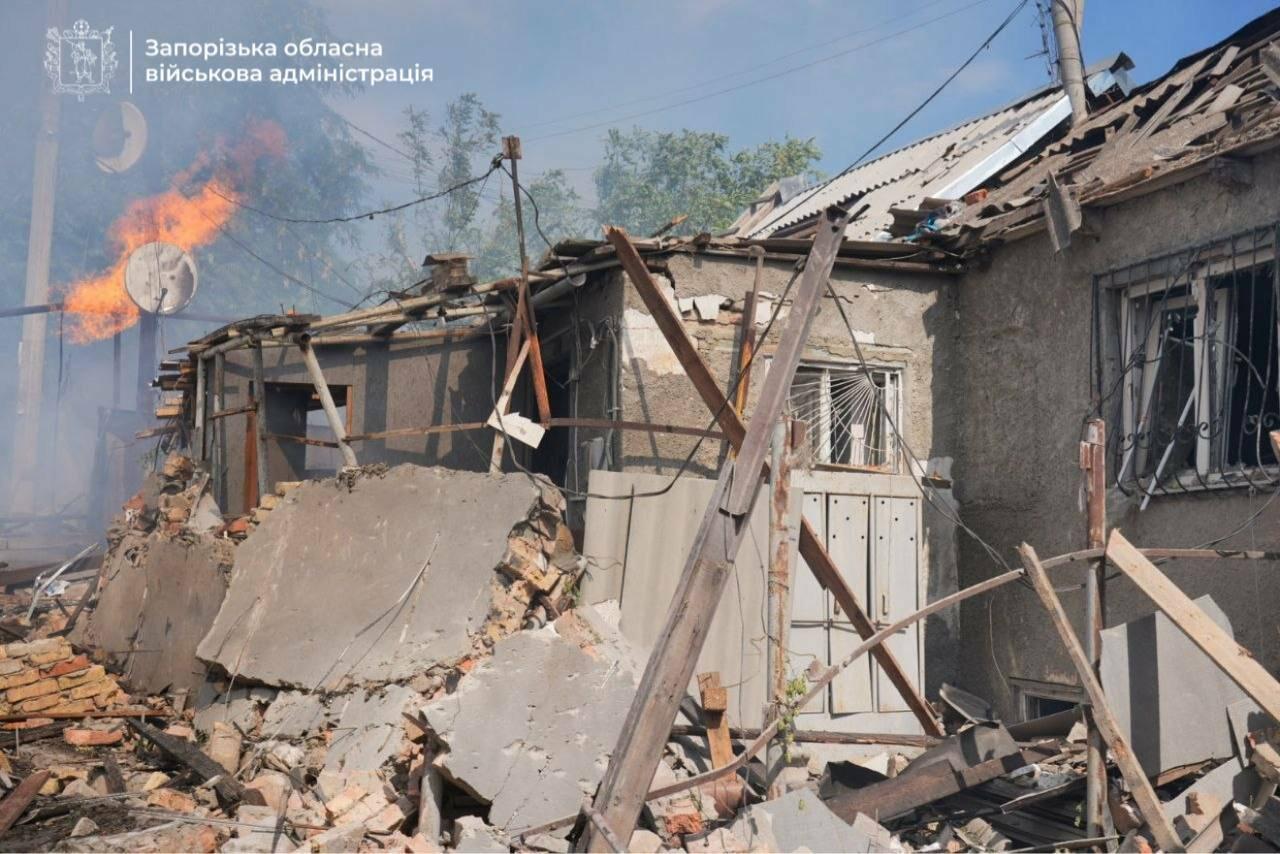 У чотирьох районах Запоріжжя дрони пошкодили 29 житлових будинків