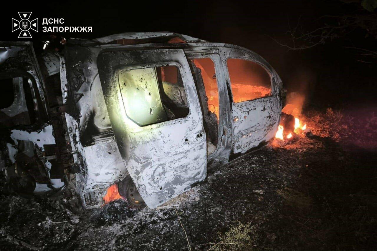 На Запоріжжі горіли склади, будинок та автомобіль
