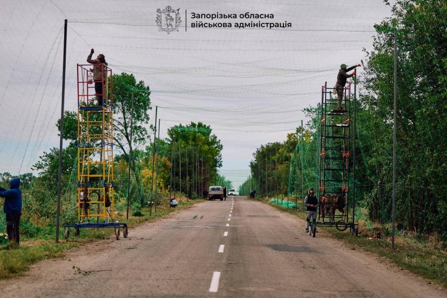 На Запоріжжі завершили будівництво першого антидронового тунелю: ще три збудовані на 60%
