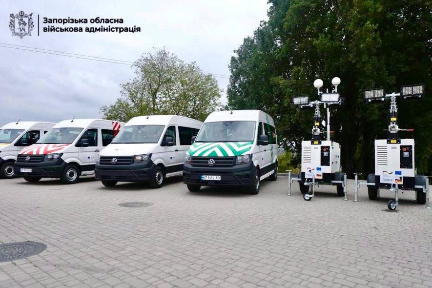 Німеччина передала Запоріжжю спецавтомобілі та обладнання для відновлювальних робіт