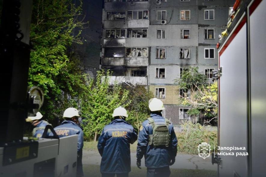 У Запоріжжі пошкоджено п’ятнадцять багатоповерхівок і об’єкти інфраструктури