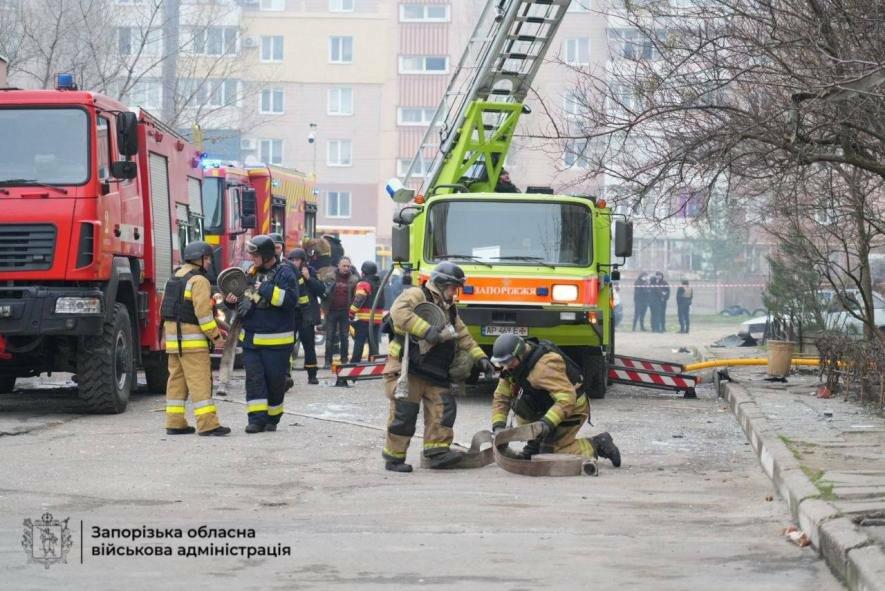 У Запоріжжі в будинку, в який влучив КАБ, зруйновано понад 130 квартир