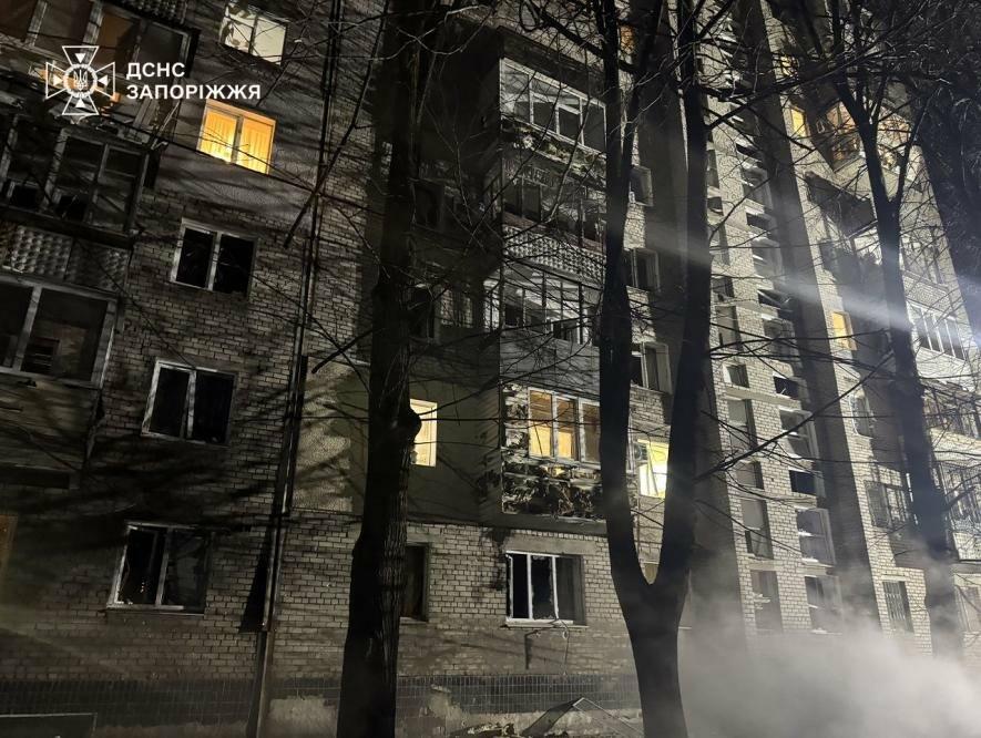 У Запоріжжі внаслідок атаки БПЛА травмовано п’ятеро людей, – ДСНС