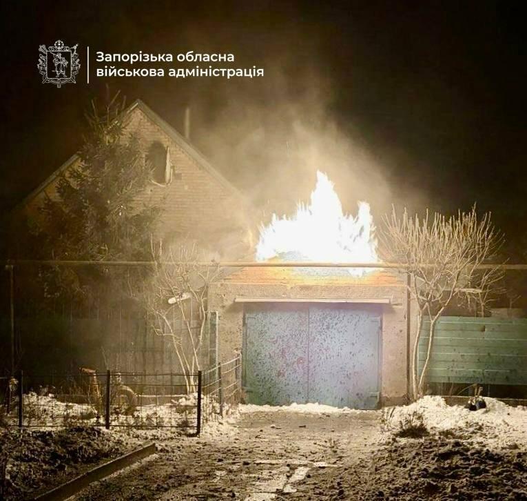 У Запоріжжі вибухова хвиля і уламки пошкодили приватний будинок