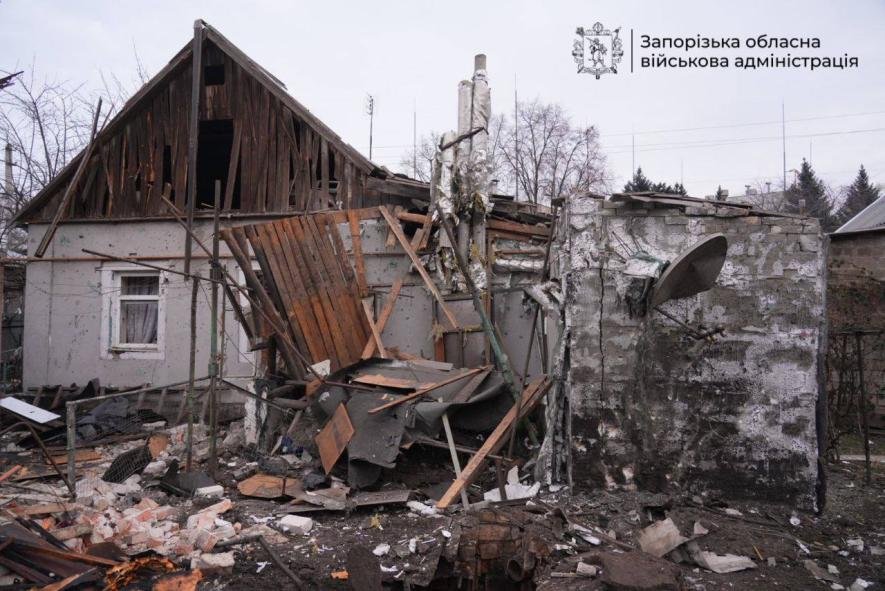 У Запоріжжі внаслідок ворожого удару зруйновано приватний будинок
