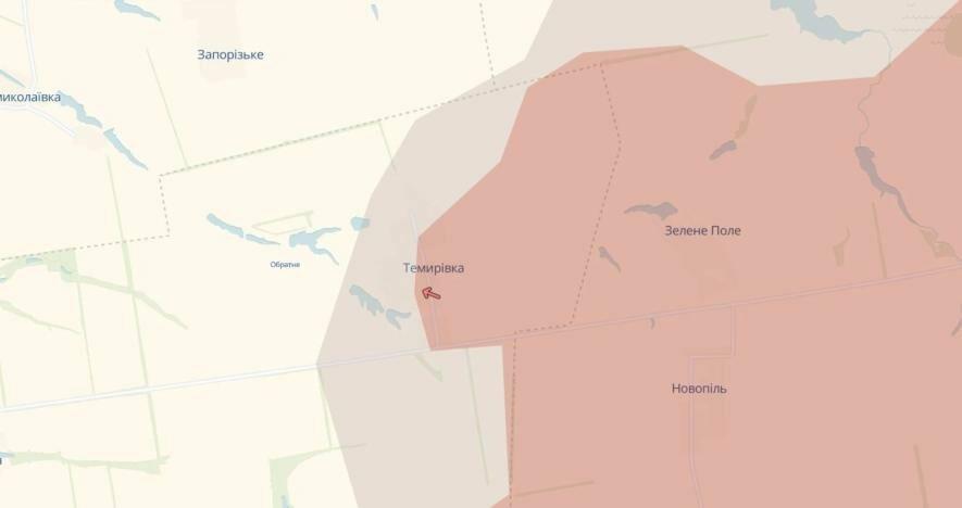 Ворог просунувся в районі Темирівки Запорізької області, – Deep State