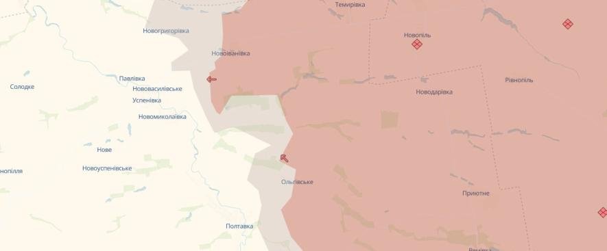 У Запорізькій області ворогу вдалося просунутися біля Ольгівського і Новоіванівки, – DeepState