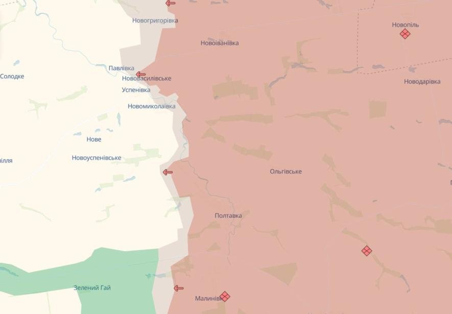 У Запорізькій області ворог окупував Полтавку і має нові просування на сході Гуляйпільщини, – DeepState