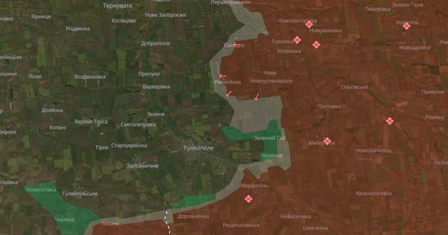 У Запорізькій області ворог просунувся біля двох сіл на Гуляйпільщині, – DeepState
