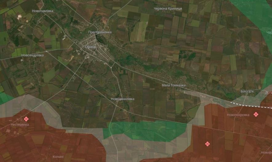 На Оріхівському напрямку ворог здійснив спроби прориву на бронетехніці, – DeepState