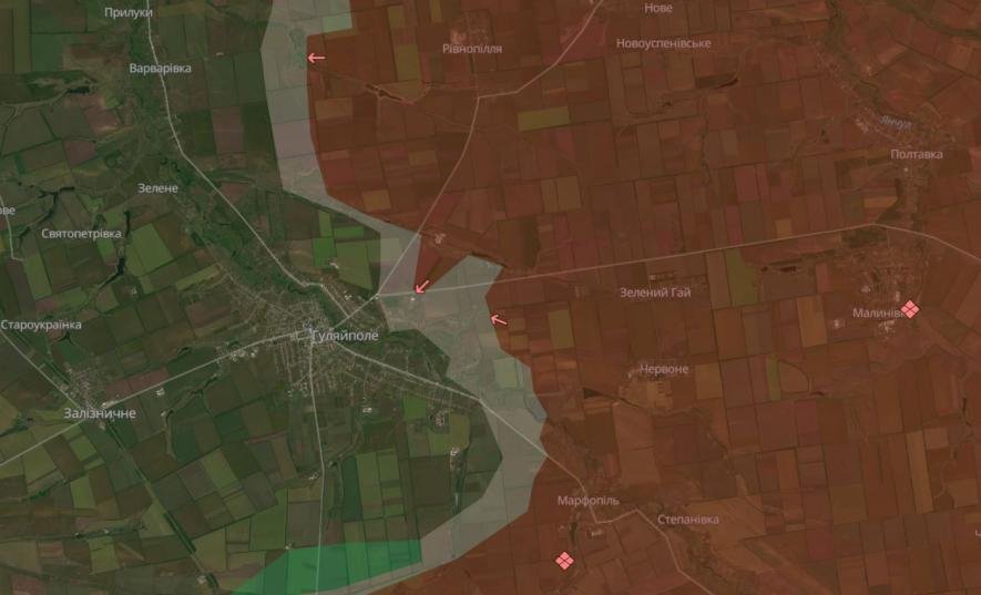 Ворогу вдалося просунутися біля Гуляйполя Запорізької області, – DeepState