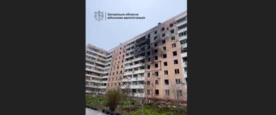 У Запоріжжі внаслідок авіаудару пошкоджено багатоповерхівку