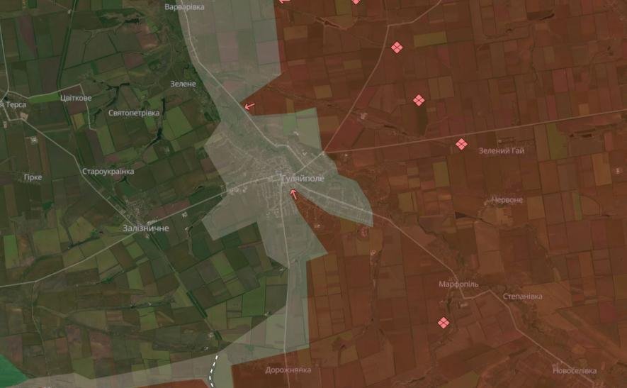 Ворогу вдалося просунутися в районі Гуляйполя Запорізької області, – DeepState