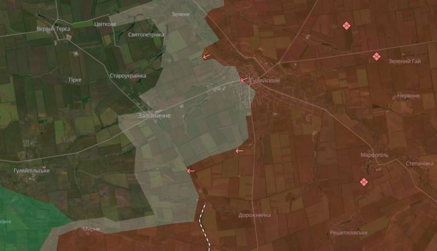 Ворогу вдалося просунутися на півдні від міста Гуляйполе Запорізької області, – DeepState