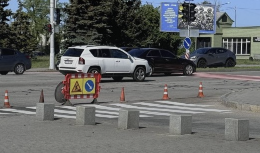 У центрі Запоріжжя обмежили рух транспорту через ремонтні роботи