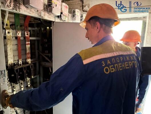 Енергетики відновили електропостачання у передмісті Запоріжжя