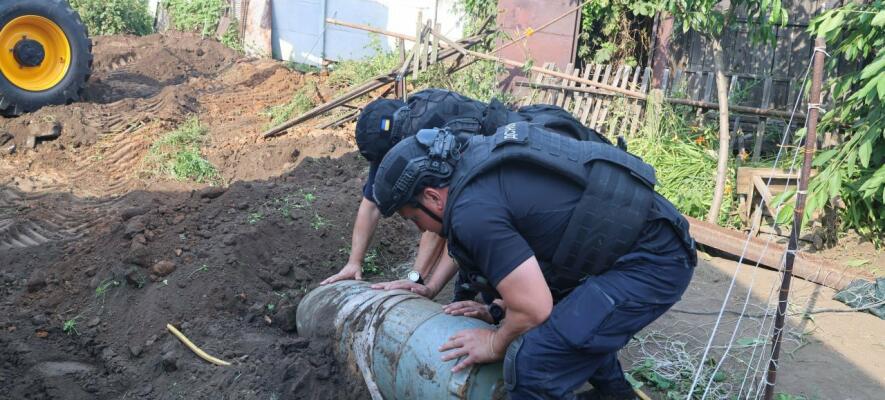 Мешканець Запоріжжя знайшов у городі нездетоновану п'ятсоткілограмову авіаційну бомбу