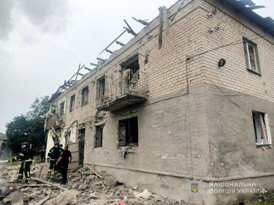В поліції показали наслідки атак на Запоріжжя та район