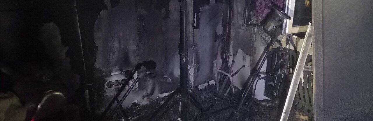 У Запоріжжі сталася пожежа у приміщенні фотостудії, що розташована в багатоповерхівці