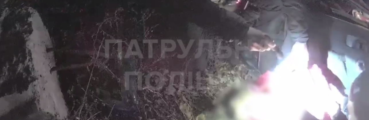 У Запоріжжі патрульні поліцейські доставили до лікарні водія, що злетів в кювет і був у ледь притомному стані