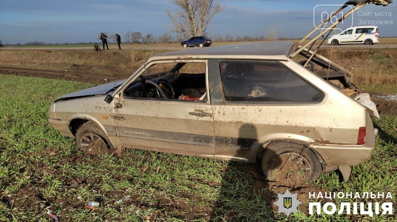 В полиции сообщили подробности ДТП с перевернувшимся авто на запорожской трассе - водитель был пьян , фото-2