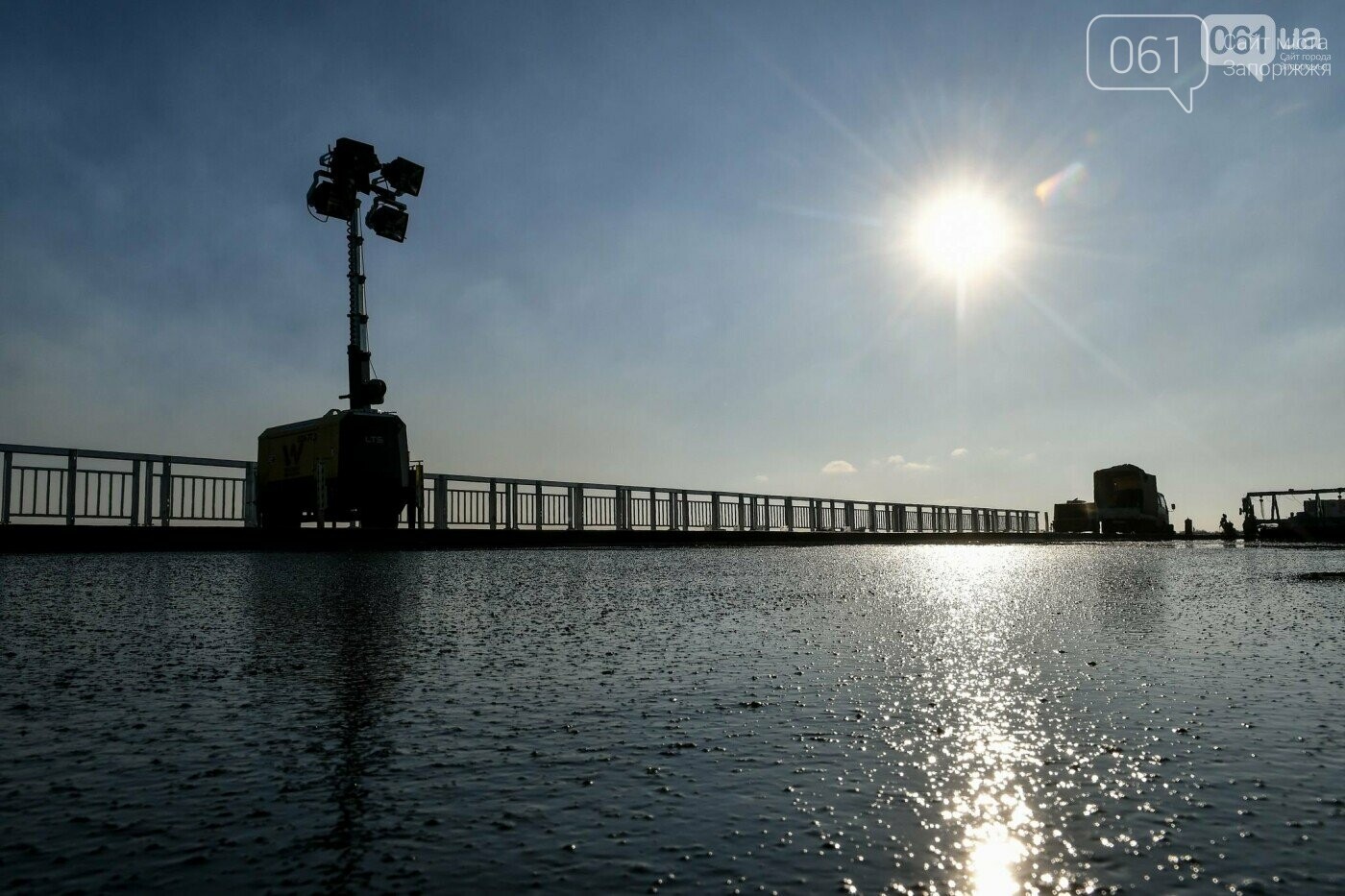 Строительство балочного моста, осень-зима 2020