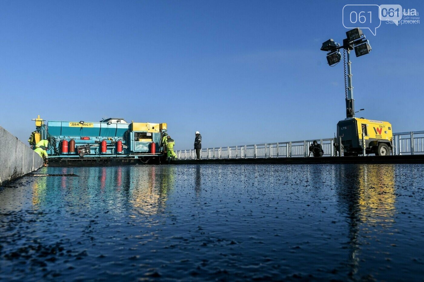 Строительство балочного моста, осень-зима 2020