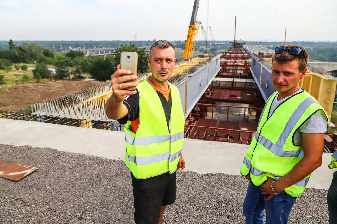 Строительство балочного моста, лето 2020, лето 2020