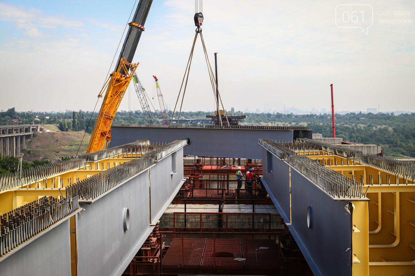 Строительство балочного моста, лето 2020, лето 2020