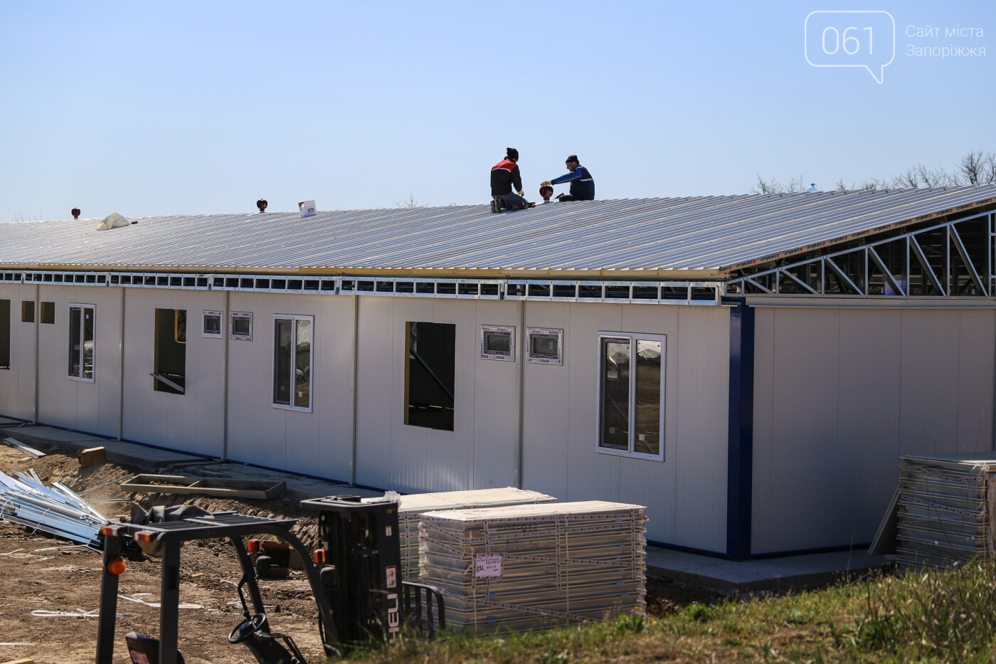 Строительство балочного моста в марте-апреле 2020