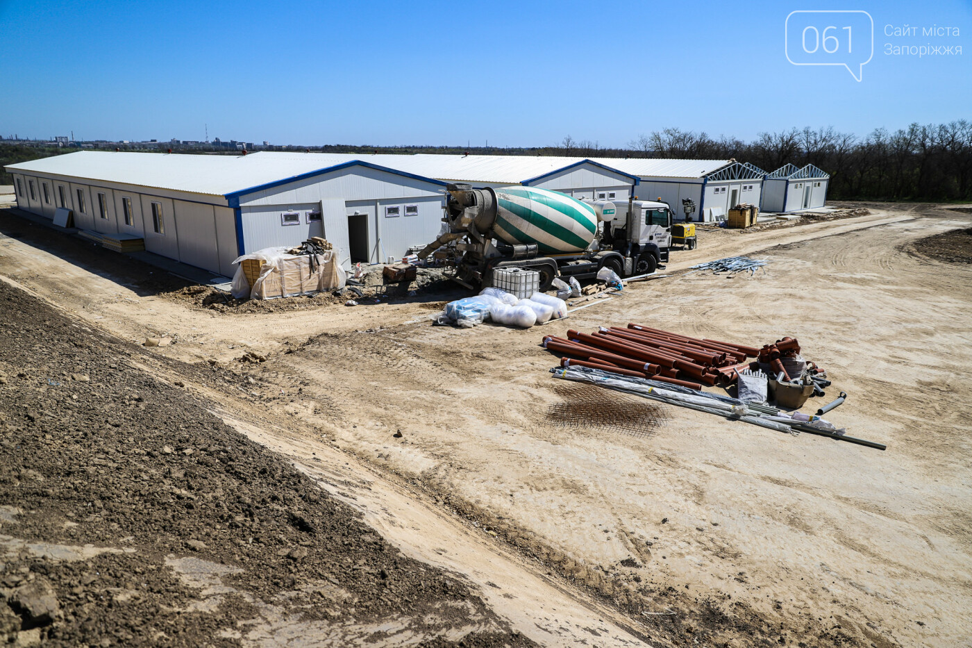 Строительство балочного моста в марте-апреле 2020