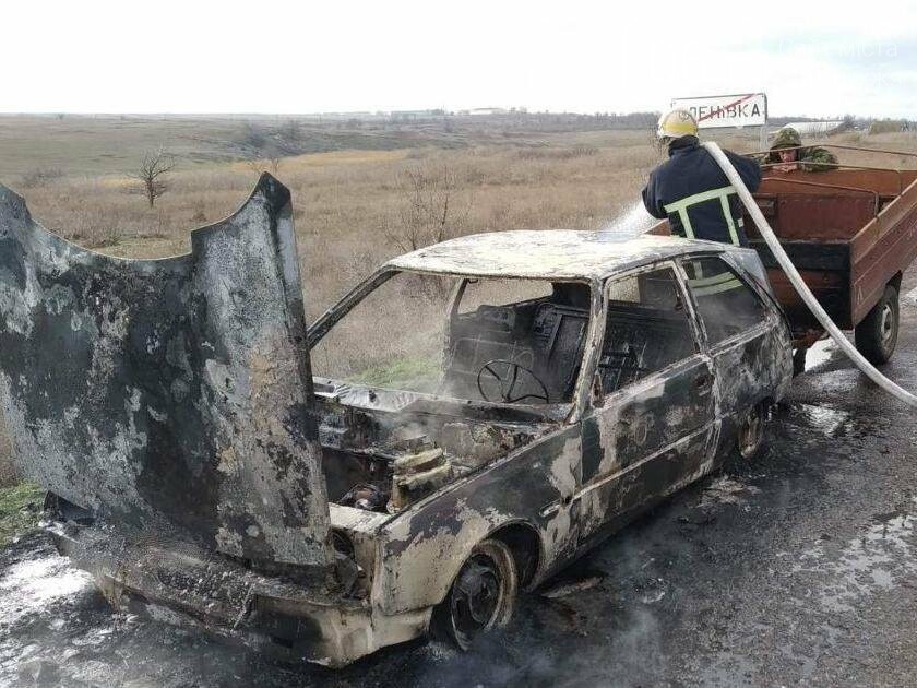 В Запорожской области во время движения загорелась "Таврия", - ФОТОФАКТ , фото-1