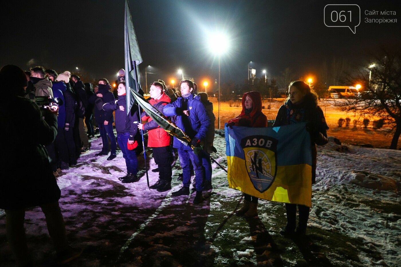 Бои за Широкино: в Запорожье зажгли факела в память о погибших бойцах, - ФОТОРЕПОРТАЖ , фото-6