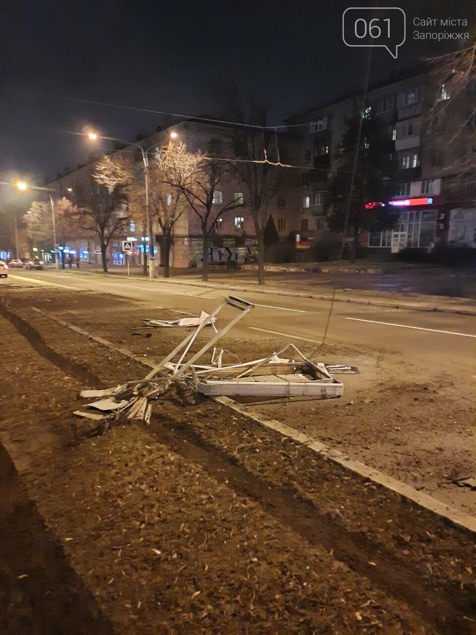 В центре Запорожья пьяная водительница Volkswagen протаранила припаркованные авто и снесла ситилайты , фото-3
