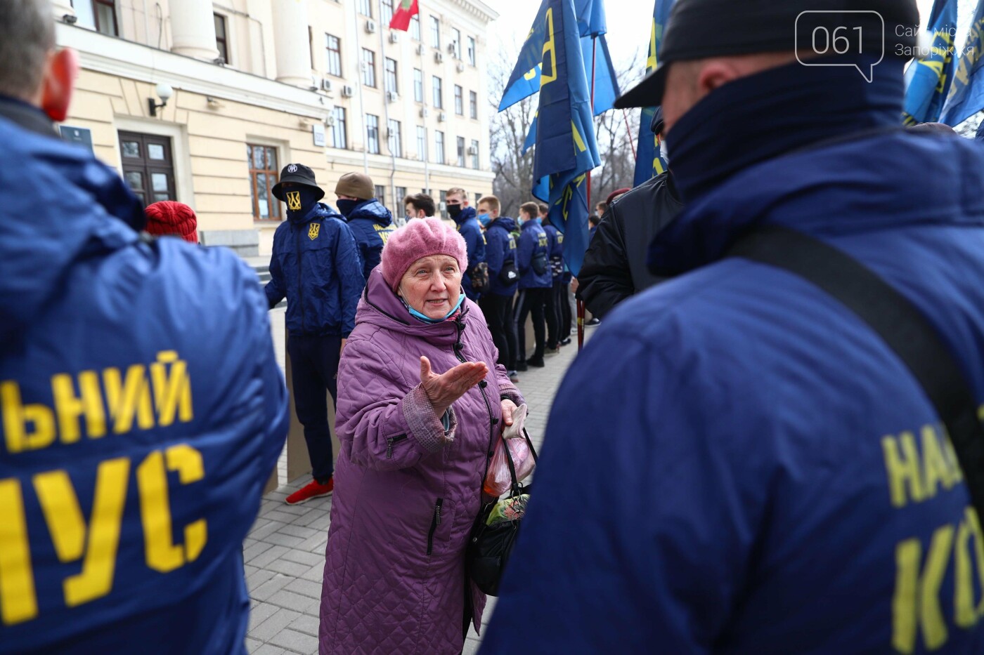 "Ні колаборантам": Нацкорпус требует от запорожских депутатов запретить деятельность пророссийских партий, - ФОТО, фото-3