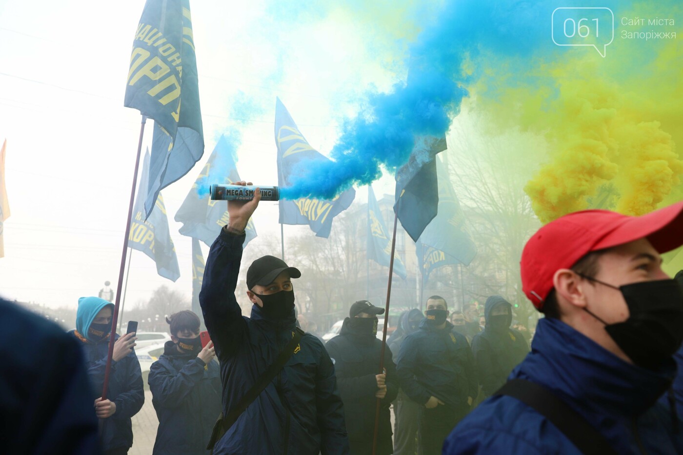 "Ні колаборантам": Нацкорпус требует от запорожских депутатов запретить деятельность пророссийских партий, - ФОТО, фото-11