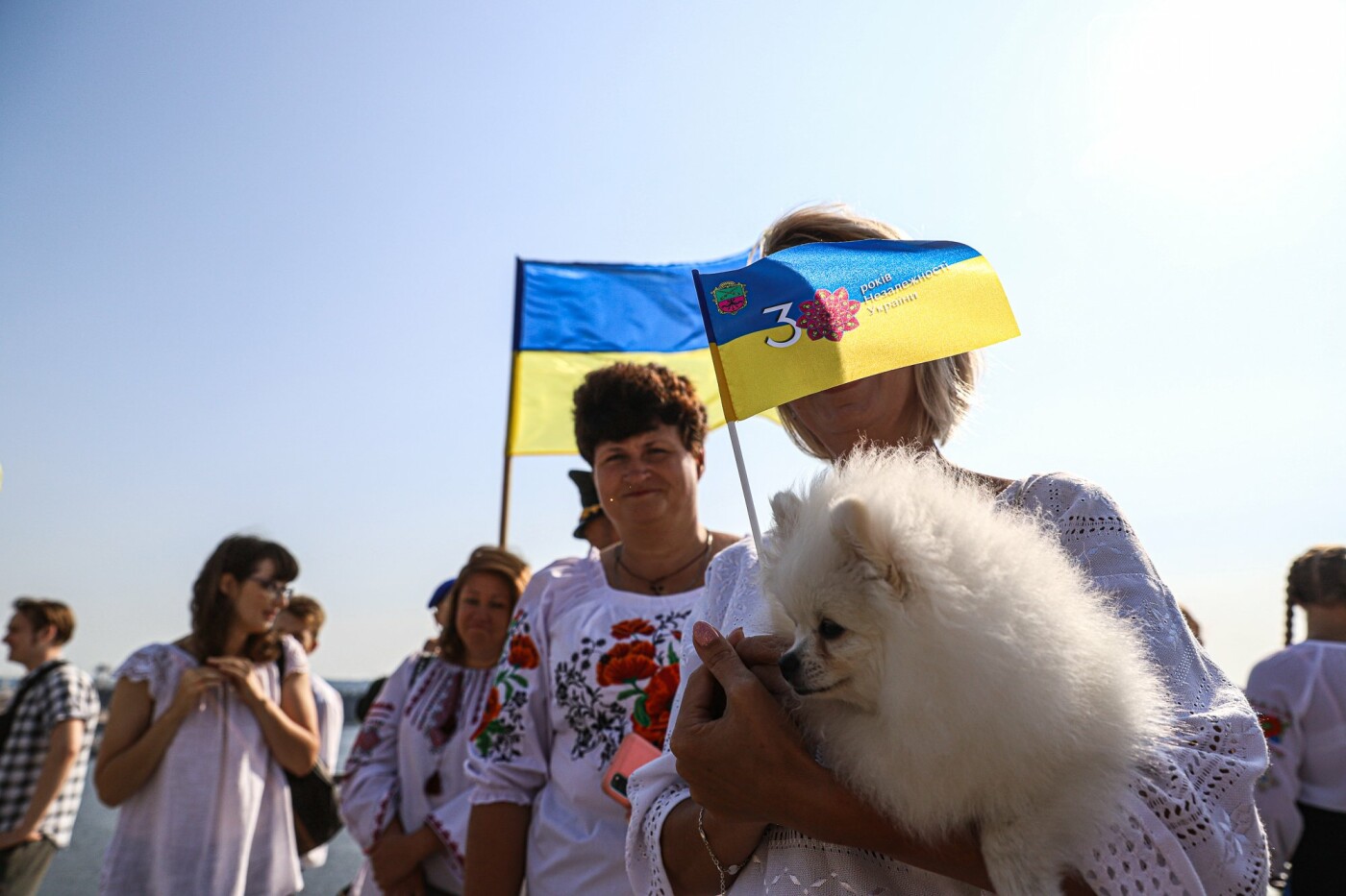 В Запорожье на Хортице на обновлённом кургане подняли флаг Украины, - ФОТОРЕПОРТАЖ, фото-33