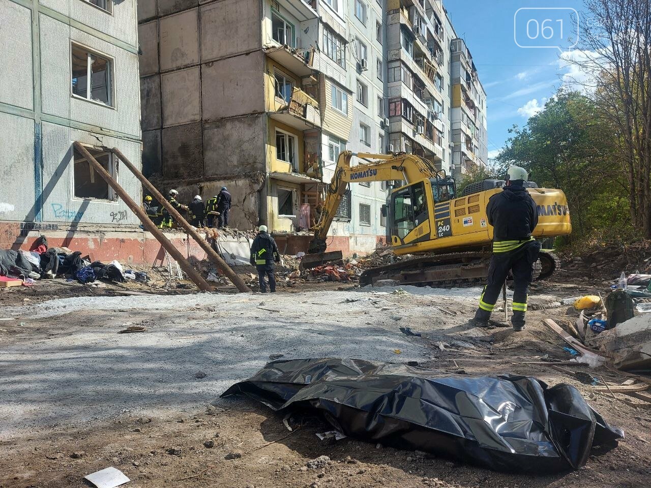 В Запорожье из-под завалов девятиэтажки достали тело еще одного погибшего |  Новости