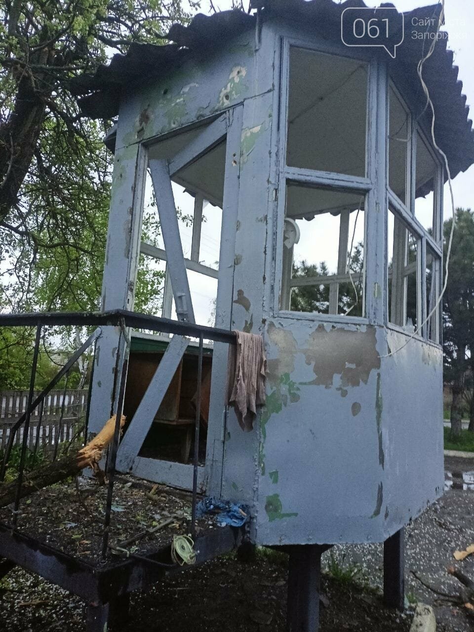 В Оріхові внаслідок артилерійського обстрілу пошкоджено будівлю пожежно-рятувальної частини