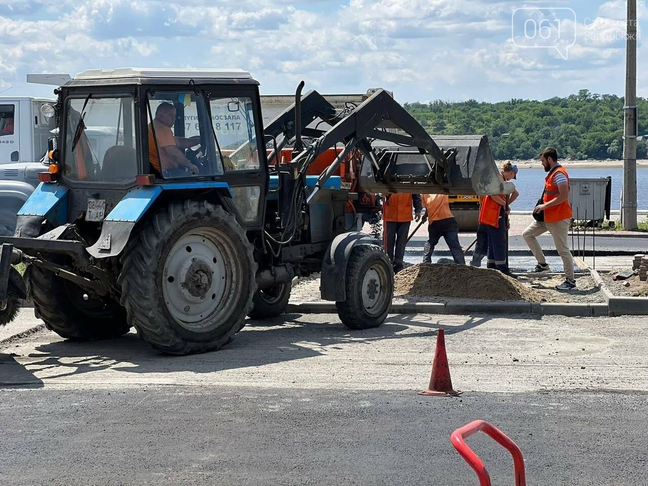 В Запорожье на Набережной магистрали строят ограничитель скорости авто |  Новости