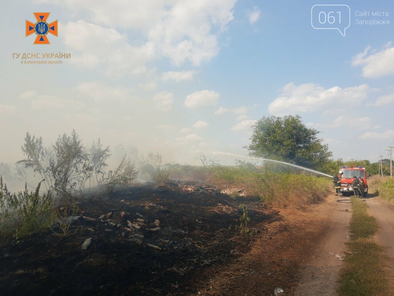 У Запорізькій області ворожі обстріли спричинили п’ять пожеж
