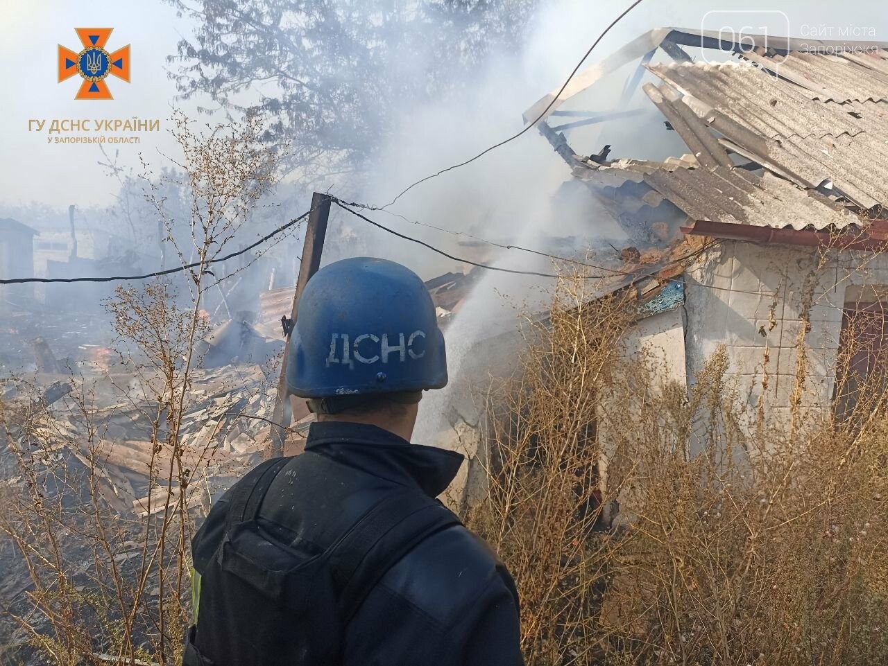 У Запорізькій області внаслідок обстрілів сталися 12 пожеж