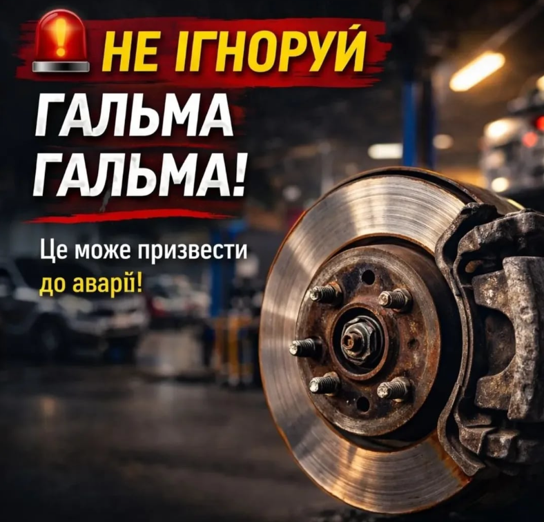 ЧОМУ ВАЖЛИВО ПЕРЕВІРЯТИ ГАЛЬМА?